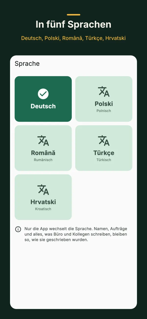 Baumelder: Sprachnotiz
